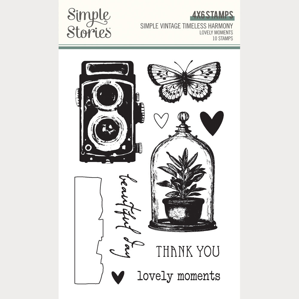 Simple Stories PRE-ORDER Simple Vintage Timeless Harmony Stamps Lovely Moments (27024)