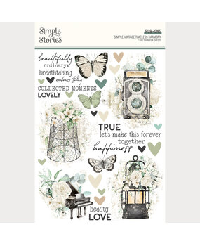 Simple Stories PRE-ORDER Simple Vintage Timeless Harmony Rub Ons (27029)