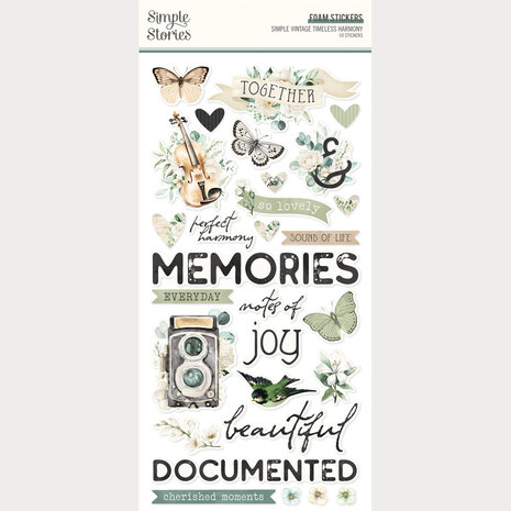 Simple Stories Simple Vintage Timeless Harmony Foam Stickers (27030) Simple Stories Simple Vintage Timeless Harmony Foam Stickers (27030)