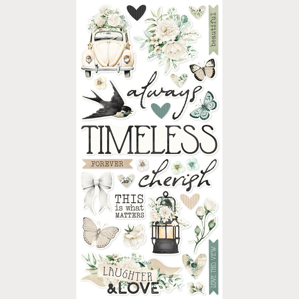 Simple Stories Simple Vintage Timeless Harmony Foam Stickers (27030) Simple Stories Simple Vintage Timeless Harmony Foam Stickers (27030)
