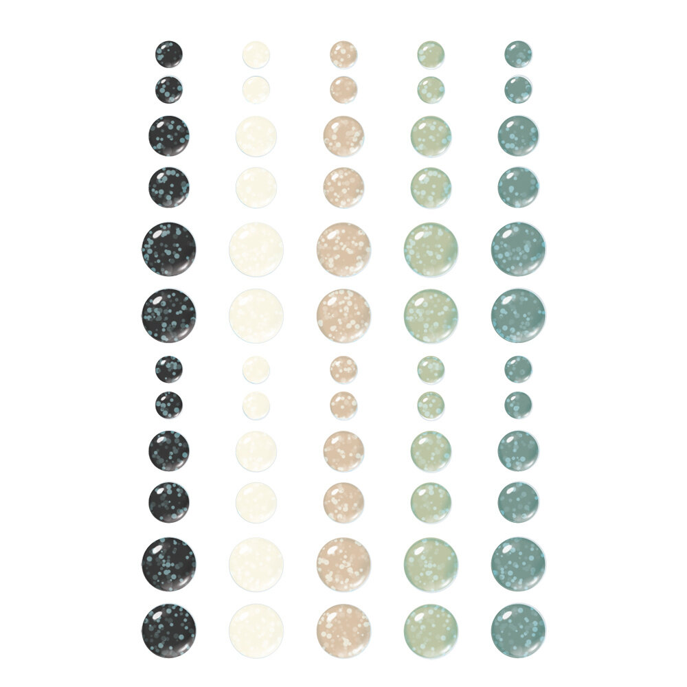 Simple Stories Simple Vintage Timeless Harmony Glitter Enamel Dots (27032) Simple Stories Simple Vintage Timeless Harmony Glitter Enamel Dots (27032)