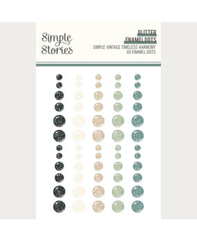 Simple Stories PRE-ORDER Simple Vintage Timeless Harmony Glitter Enamel Dots (27032) Simple Stories PRE-ORDER Simple Vintage Timeless Harmony Glitter Enamel Dots (27032)