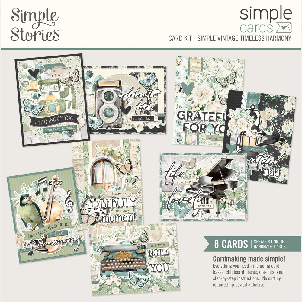 Simple Stories PRE-ORDER Simple Vintage Timeless Harmony 12x12 Inch Simple Cards Kit (27035)