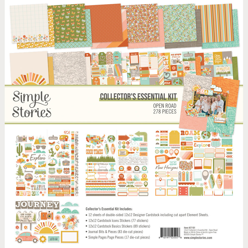 Simple Stories PRE-ORDER Open Road Collectors Essential Kit (27101) Simple Stories PRE-ORDER Open Road Collectors Essential Kit (27101)