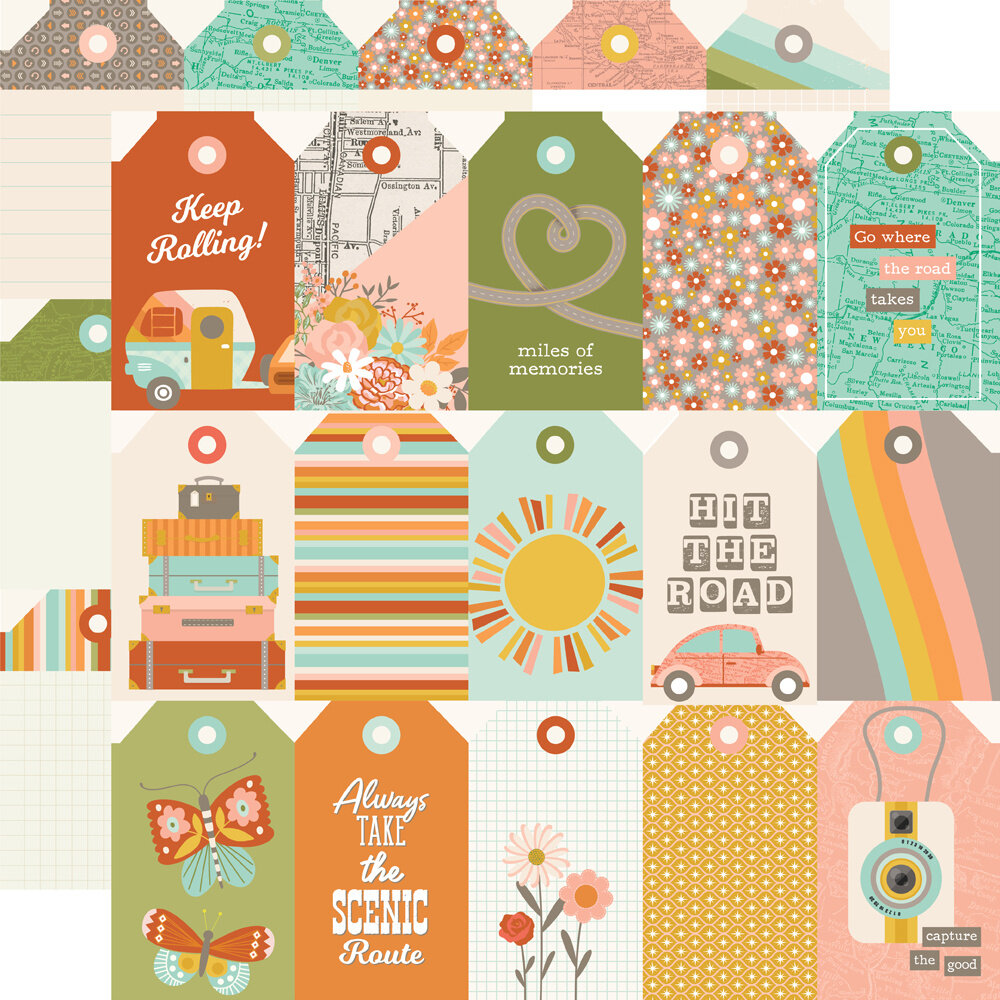 Simple Stories PRE-ORDER Open Road 12x12 Inch Collection Kit (27100)