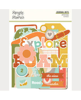 Simple Stories PRE-ORDER Open Road Journal Bits (27120)