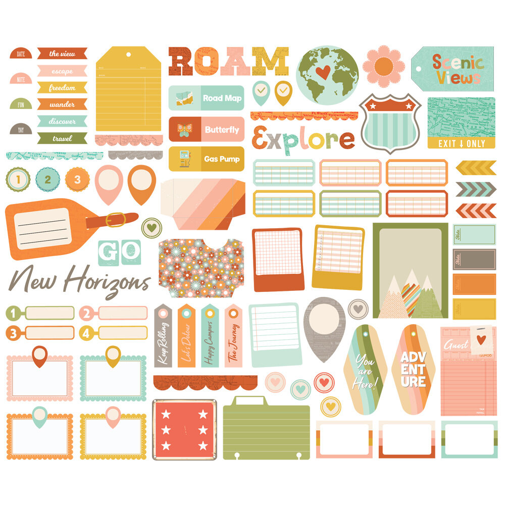 Simple Stories PRE-ORDER Open Road Journal Bits (27120) Simple Stories PRE-ORDER Open Road Journal Bits (27120)