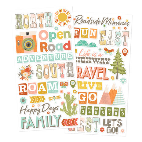 Simple Stories Open Road Foam Stickers (27122) Simple Stories Open Road Foam Stickers (27122)