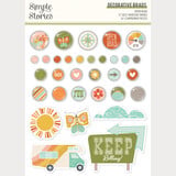 Simple Stories PRE-ORDER Open Road Decorative Brads (27123)