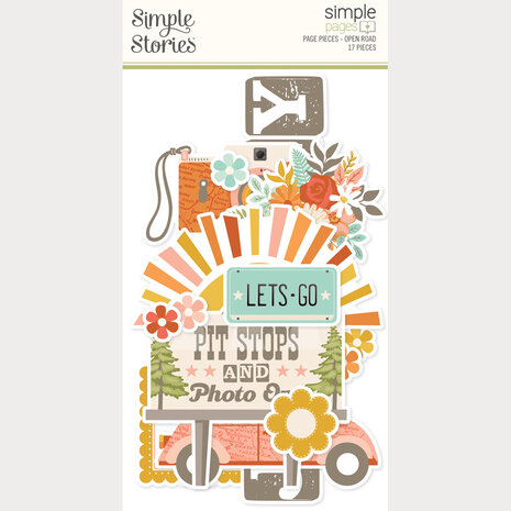 Simple Stories PRE-ORDER Open Road Simple Pages Pieces (27125)