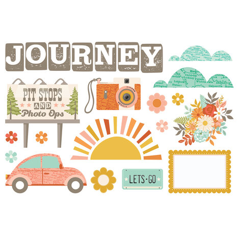 Simple Stories PRE-ORDER Open Road Simple Pages Pieces (27125)