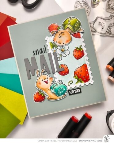 Impronte d'Autore Home Sweet Snail Clear Stamp (2710-CLEM-E)