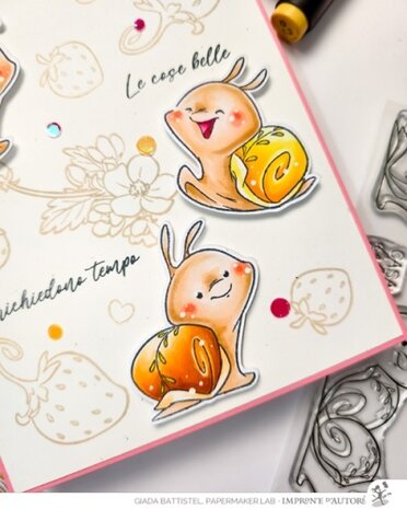 Impronte d'Autore Home Sweet Snail Stamp & Dies (88678-CML-E)