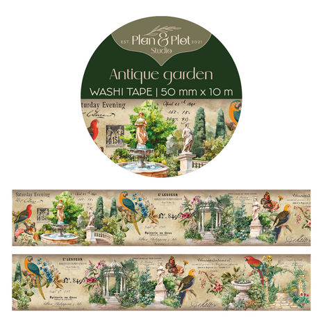 Plan & Plot Studio Antique Garden Washi Tape 50mm (WT158) Plan & Plot Studio Antique Garden Washi Tape 50mm (WT158)