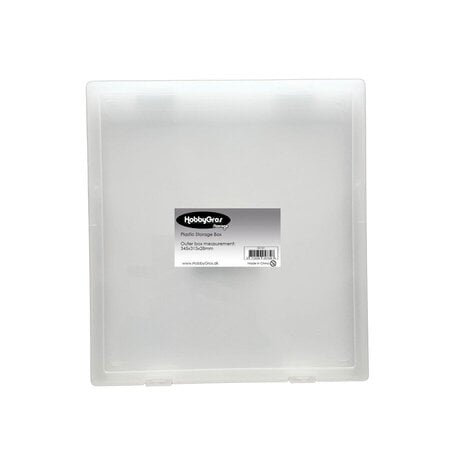 HobbyGros Plastic Storage Box 12x12 Inch (SS131)