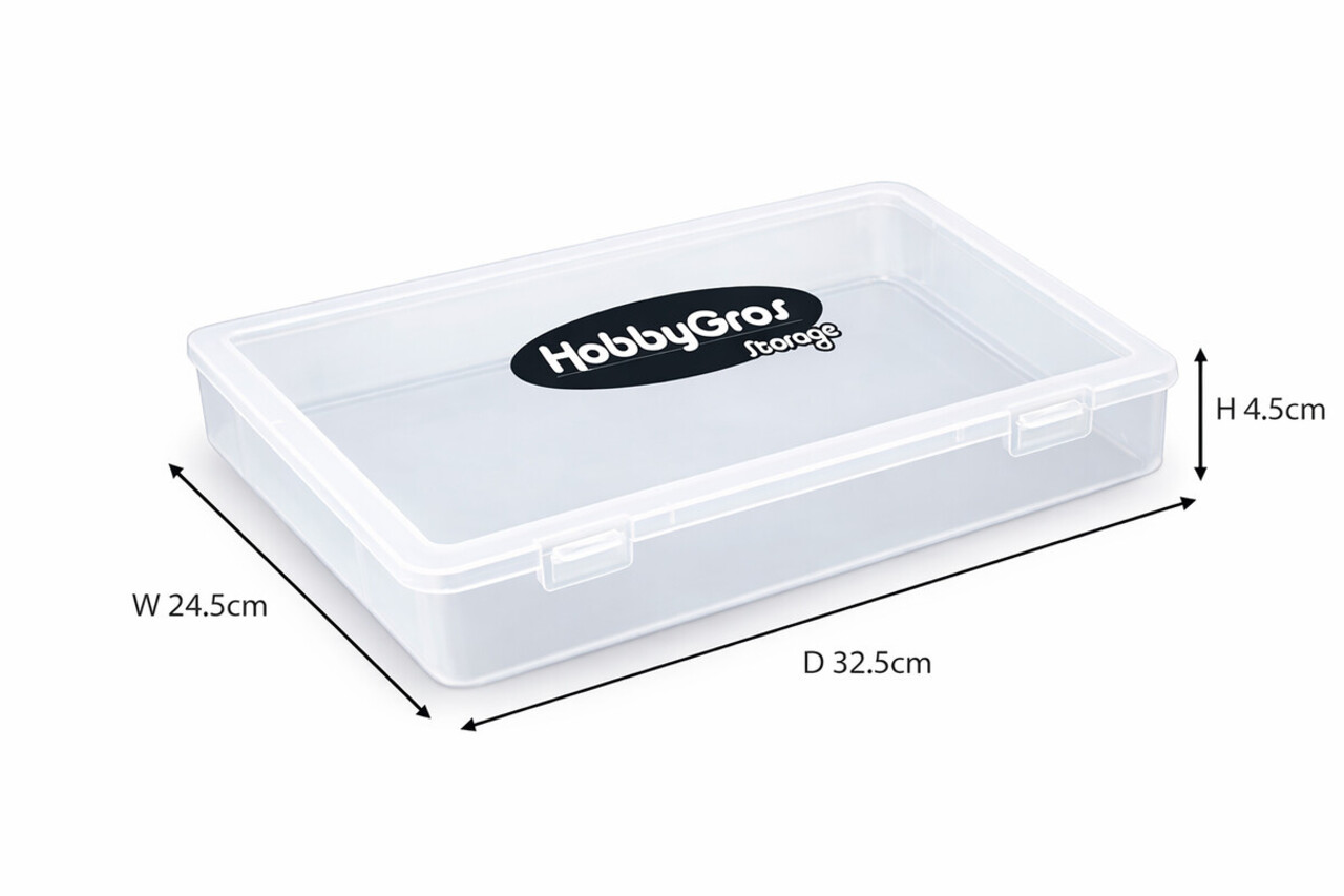 HobbyGros Plastic Storage Box A4 (SS137) HobbyGros Plastic Storage Box A4 (SS137)