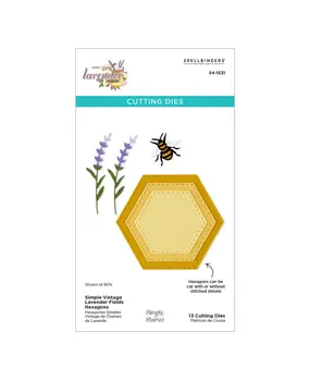 Spellbinders Simple Vintage Lavender Fields Etched Dies Hexagons (S4-1531) Spellbinders Simple Vintage Lavender Fields Etched Dies Hexagons (S4-1531)