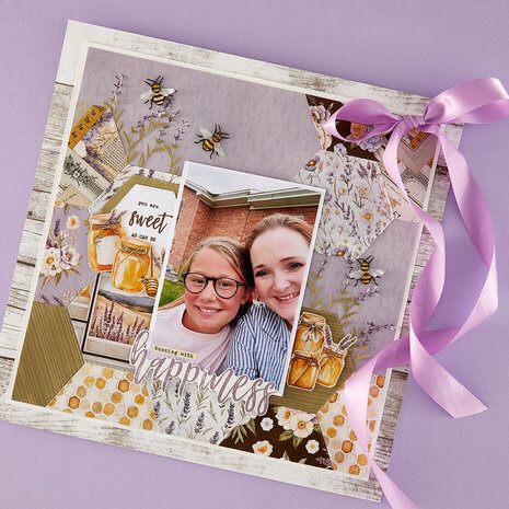 Spellbinders Simple Vintage Lavender Fields Etched Dies Hexagons (S4-1531) Spellbinders Simple Vintage Lavender Fields Etched Dies Hexagons (S4-1531)