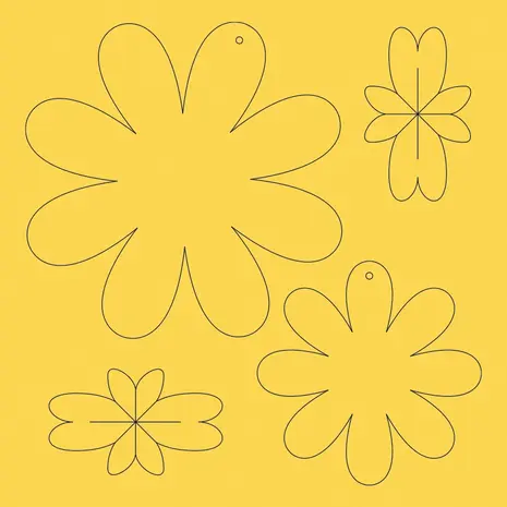 Ursus DIY Paper Flowers Yellow (2426 00 01) Ursus DIY Paper Flowers Yellow (2426 00 01)