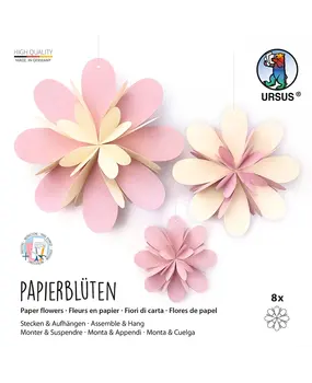Ursus DIY Paper Flowers Pink (2426 00 02)
