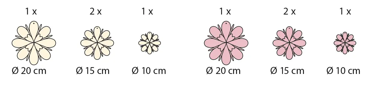 Ursus DIY Paper Flowers Pink (2426 00 02)