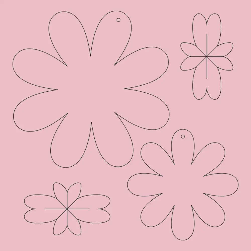 Ursus DIY Paper Flowers Pink (2426 00 02)