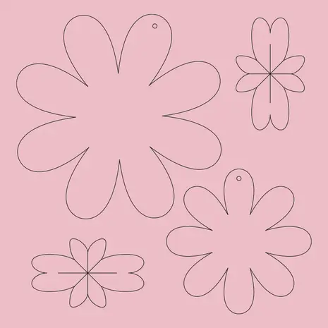Ursus DIY Paper Flowers Pink (2426 00 02)