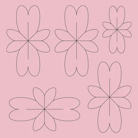 Ursus DIY Paper Flowers Pink (2426 00 02)