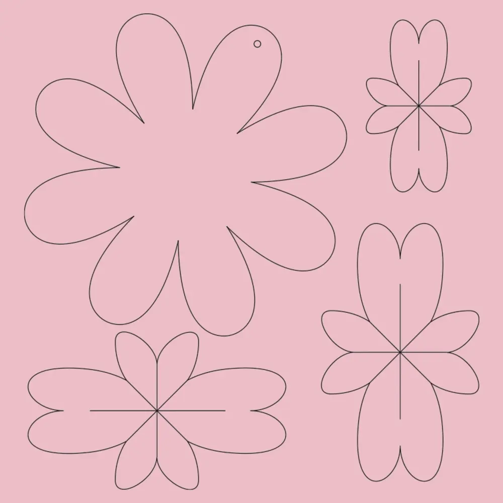 Ursus DIY Paper Flowers Pink (2426 00 02)