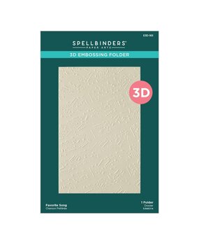 Spellbinders Poppy Song Favorite Song 3D Embossing Folder (E3D-165)
