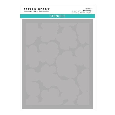 Spellbinders PRE-ORDER Poppy Song Petal Burst Stencil (STN-122)