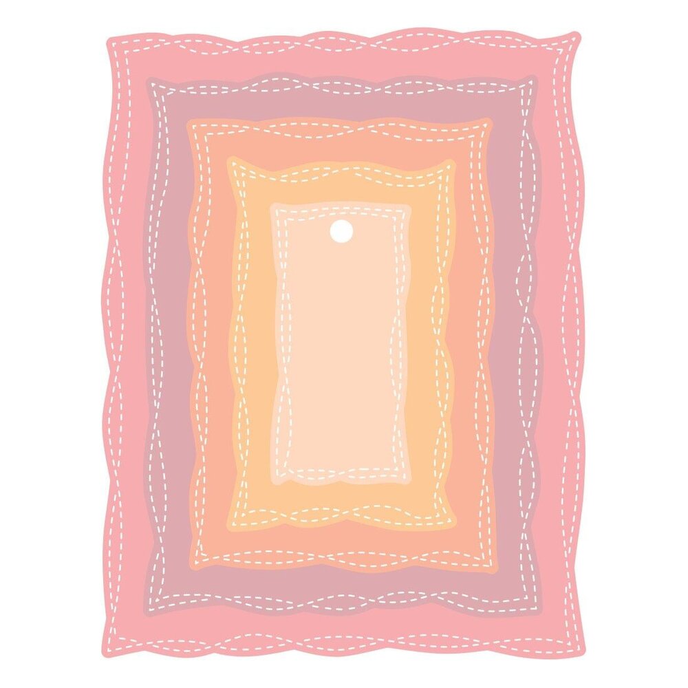 Spellbinders PRE-ORDER Poppy Song Playful Stitched Panels Dies (S5-747)