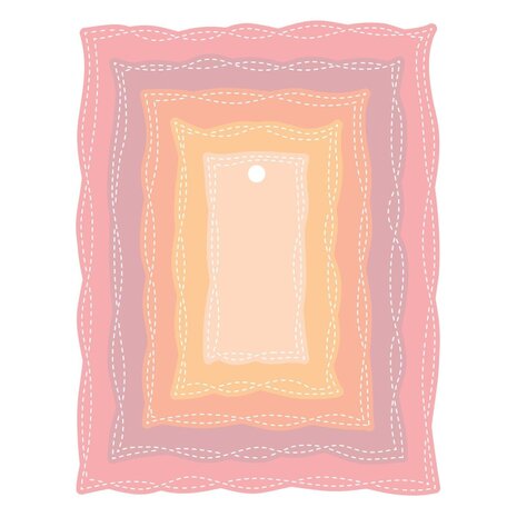 Spellbinders PRE-ORDER Poppy Song Playful Stitched Panels Dies (S5-747)