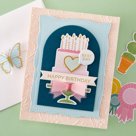 Spellbinders Poppy Song Playful Stitched Panels Dies (S5-747) Spellbinders Poppy Song Playful Stitched Panels Dies (S5-747)