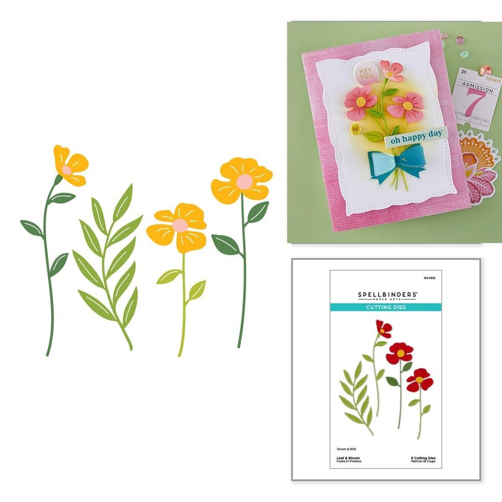 Spellbinders PRE-ORDER Poppy Song Leaf & Bloom Dies (S4-1512)
