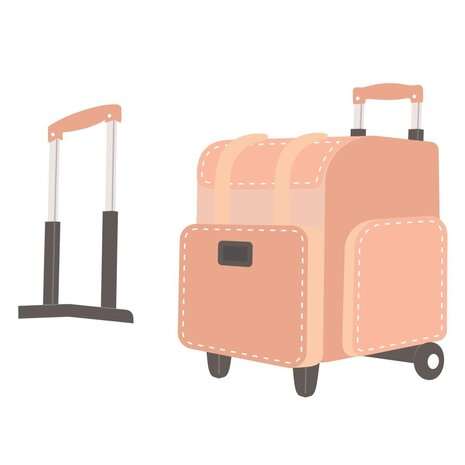 Spellbinders We All Have Baggage Rolling Craft Tote Dies (S5-714)