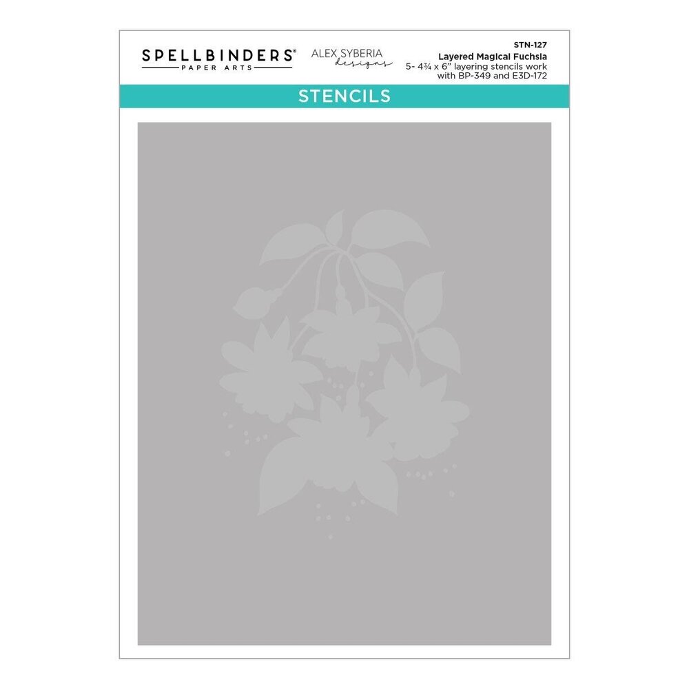 Spellbinders PRE-ORDER Magical Fuchsia Layered Stencil (STN-127)