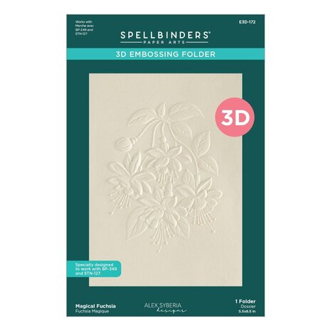 Spellbinders PRE-ORDER Magical Fuchsia 3D Embossing Folder (E3D-172) Spellbinders PRE-ORDER Magical Fuchsia 3D Embossing Folder (E3D-172)