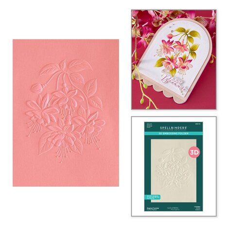 Spellbinders Magical Fuchsia 3D Embossing Folder (E3D-172) Spellbinders Magical Fuchsia 3D Embossing Folder (E3D-172)