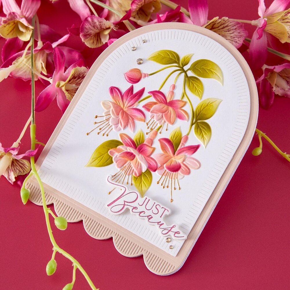 Spellbinders Magical Fuchsia 3D Embossing Folder (E3D-172) Spellbinders Magical Fuchsia 3D Embossing Folder (E3D-172)