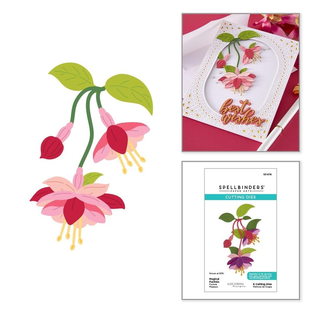 Spellbinders Magical Fuchsia Dies (S3-574)