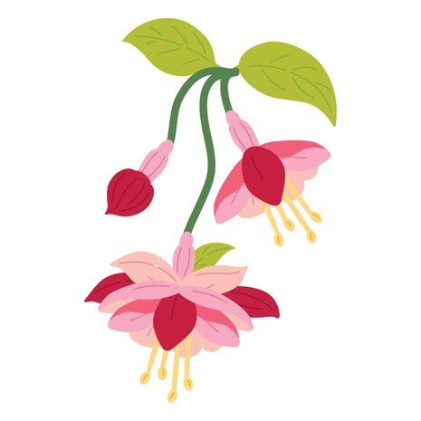 Spellbinders Magical Fuchsia Dies (S3-574)