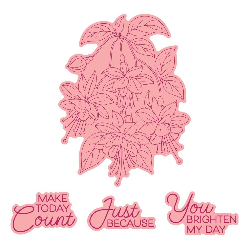 Spellbinders PRE-ORDER Magical Fuchsia Press Plate & Die Set (BP-349) Spellbinders PRE-ORDER Magical Fuchsia Press Plate & Die Set (BP-349)