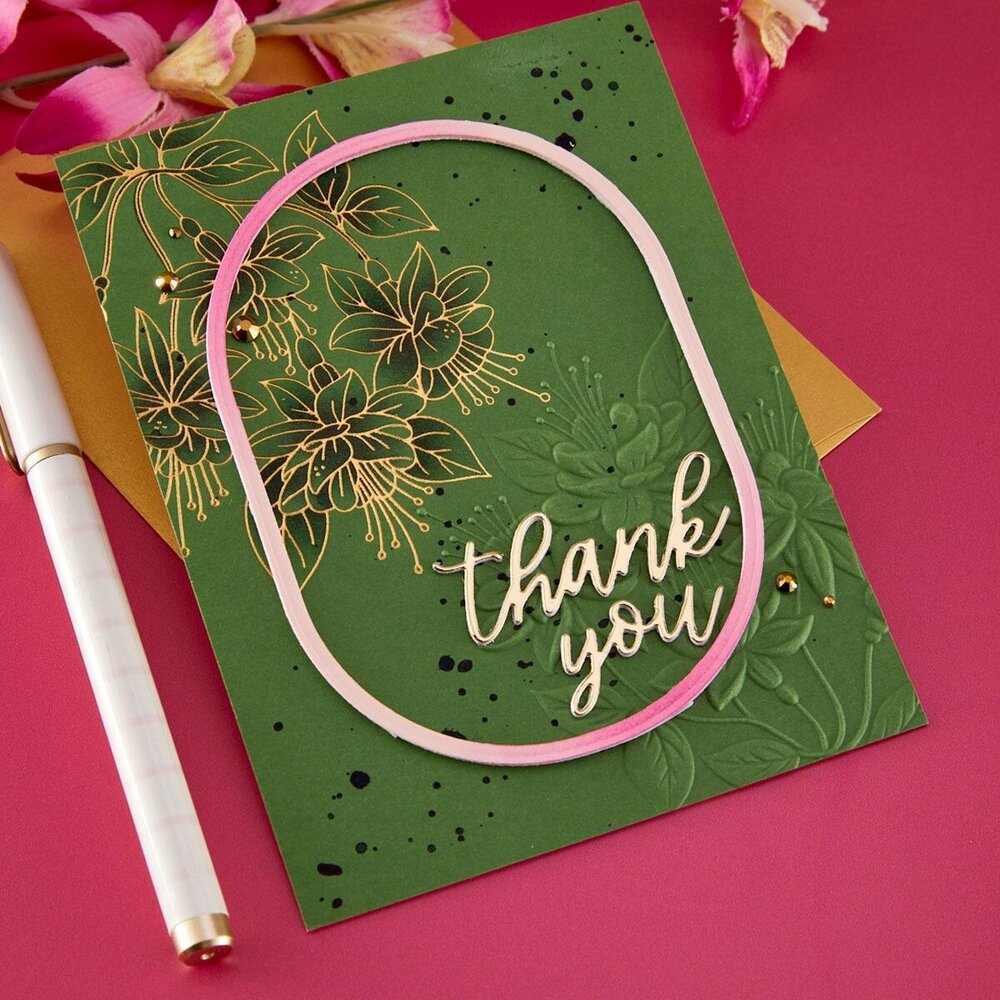 Spellbinders Magical Fuchsia Press Plate & Die Set (BP-349) Spellbinders Magical Fuchsia Press Plate & Die Set (BP-349)