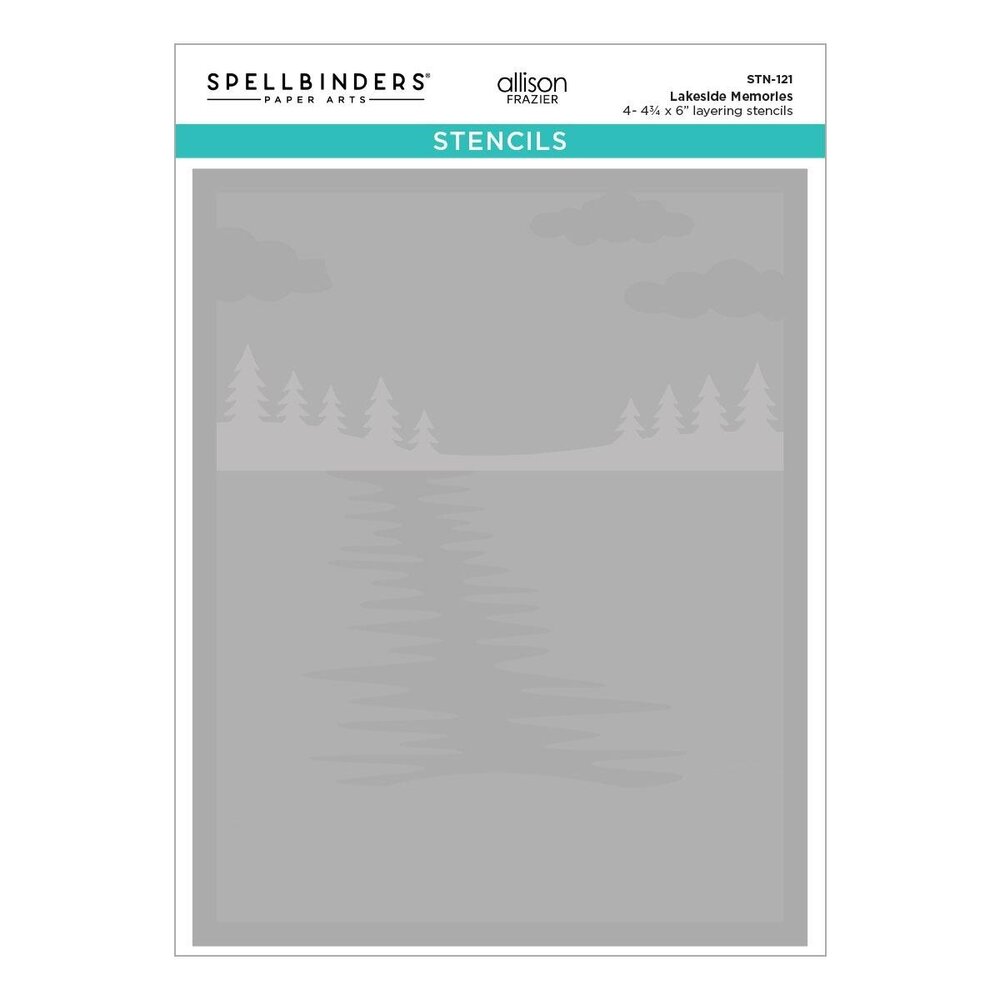 Spellbinders PRE-ORDER Summer Camp Lakeside Memories Layered Stencil (STN-121)