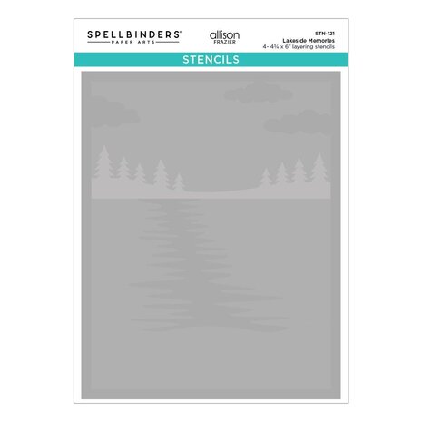 Spellbinders PRE-ORDER Summer Camp Lakeside Memories Layered Stencil (STN-121)