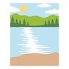 Spellbinders PRE-ORDER Summer Camp Lakeside Memories Layered Stencil (STN-121)