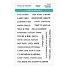 Spellbinders Summer Camp Summertime Sentiments Clear Stamp (STP-269) Spellbinders Summer Camp Summertime Sentiments Clear Stamp (STP-269)