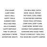 Spellbinders Summer Camp Summertime Sentiments Clear Stamp (STP-269) Spellbinders Summer Camp Summertime Sentiments Clear Stamp (STP-269)