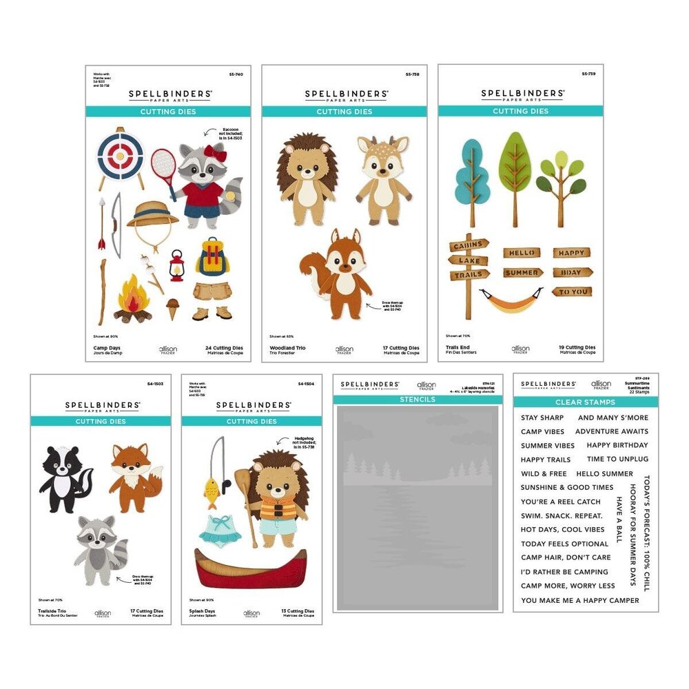 Spellbinders PRE-ORDER Summer Camp I Want It All! Bundle (BD-1051)